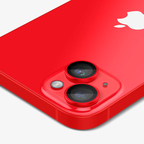 AGL07163 - iPhone 15 Pro / 15 Pro Max Optik Pro Lens Protector in natural titanium showing the device